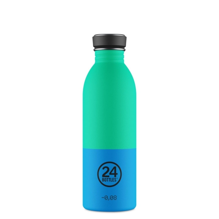 24Bottles Urban Bottle – Wave – Sininen, Vihreä – 500 ml ryhmässä URHEILU, VAPAA-AIKA JA HARRASTUS / Ulkoilu / Termos- ja vesipullot @ TP E-commerce Nordic AB (D37354)