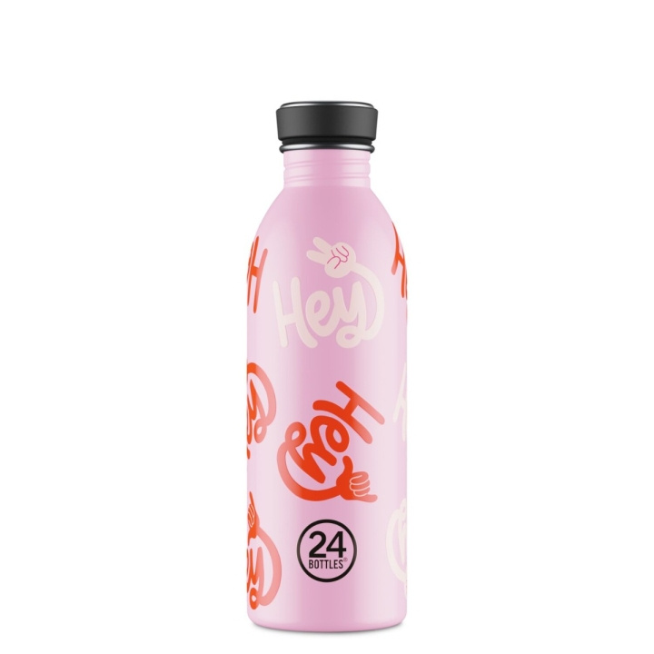 24Bottles Urban Bottle – Hey! Pink – 500 ml ryhmässä URHEILU, VAPAA-AIKA JA HARRASTUS / Ulkoilu / Termos- ja vesipullot @ TP E-commerce Nordic AB (D37426)