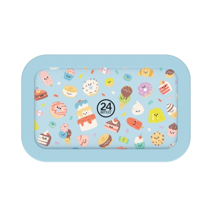 24Bottles Snackbox Sweet Friends - Sininen ryhmässä KOTI, TALOUS JA PUUTARHA / Keittiövälineet / Lounaslaatikot & Ruokasäiliö @ TP E-commerce Nordic AB (D37463)