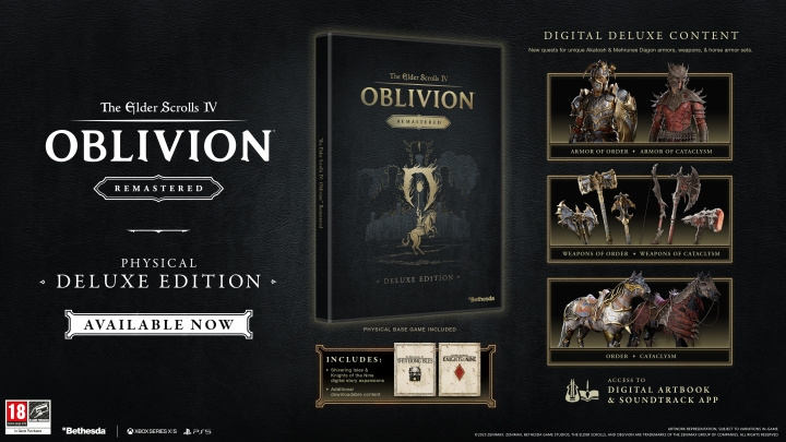 The Elder Scrolls IV: Oblivion Remastered (Deluxe Edition) (XSeriesX) ryhmässä KODINELEKTRONIIKKA / Pelikonsolit & Tarvikkeet / Xbox Series X / Peli @ TP E-commerce Nordic AB (D37512)