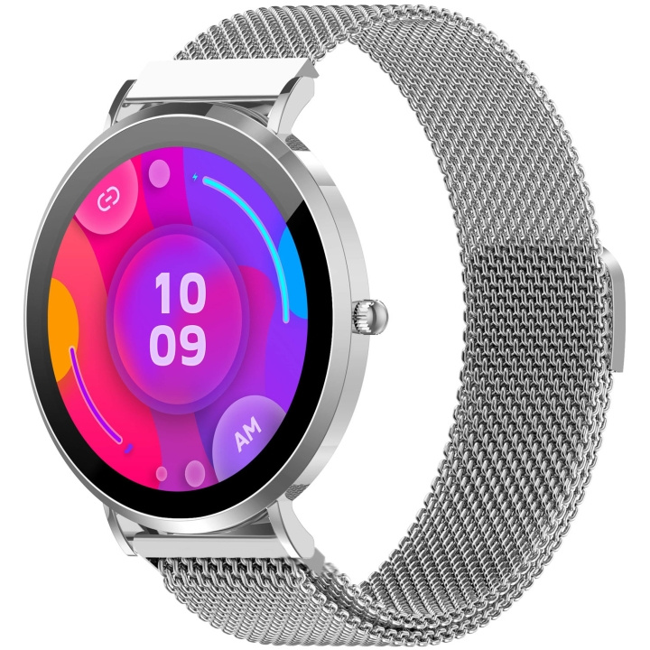 Denver SmartWatch AMOLED Hälsokoll Sport-läge SWC-394S Silver ryhmässä URHEILU, VAPAA-AIKA JA HARRASTUS / Urheilu- ja sykekellot / Älykellot @ TP E-commerce Nordic AB (D37572)