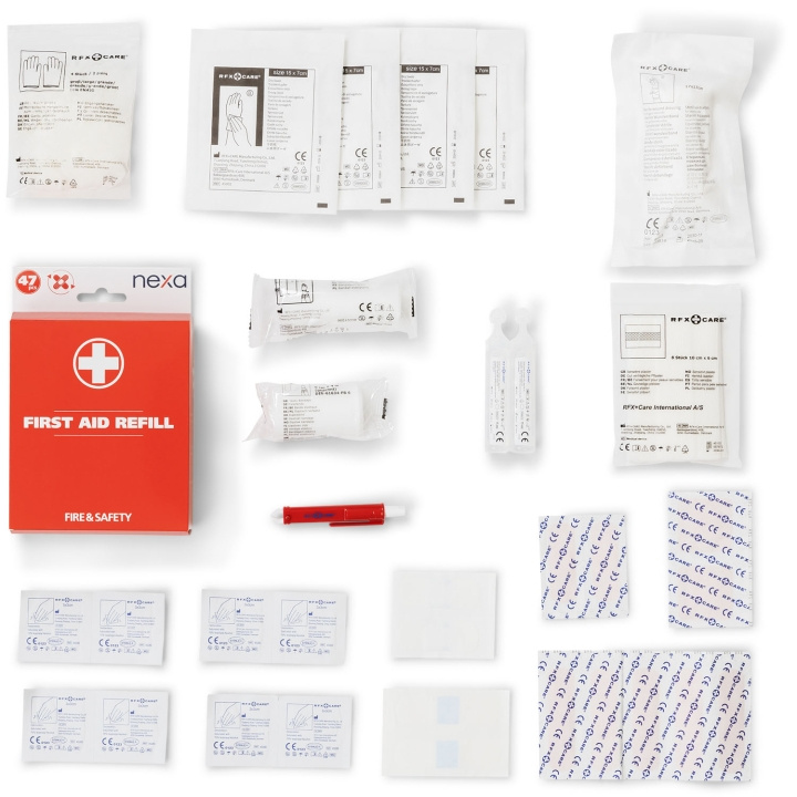 Nexa FAKRE Refillkit Första Hjälpen 47 delar ryhmässä AUTO / antennit & Tarvikkeet / Muut tarvikkeet @ TP E-commerce Nordic AB (D37580)
