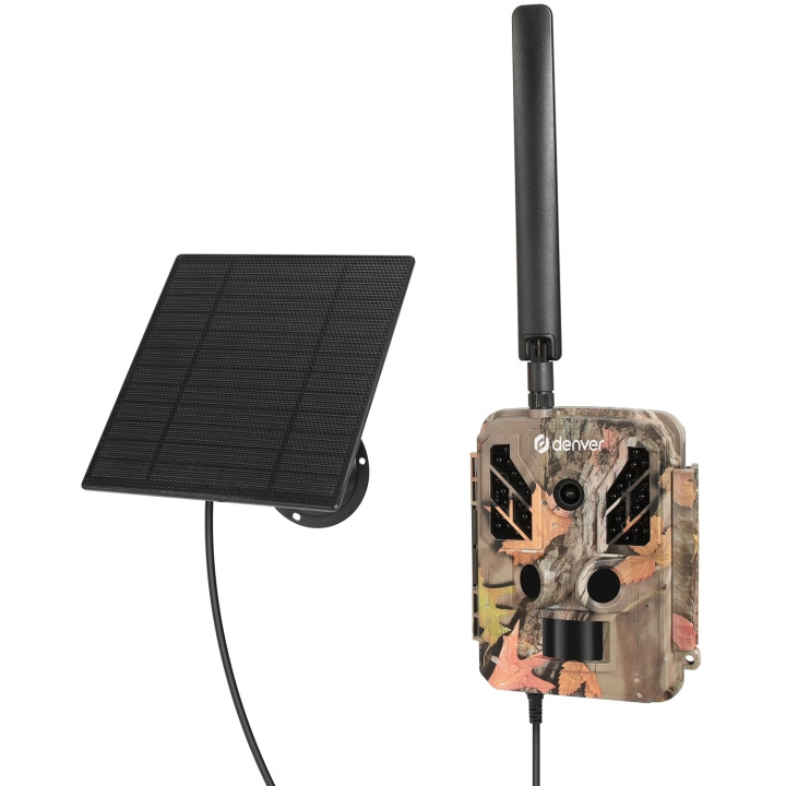 Denver Åtelkamera 4G Solcell IP67 WSL-8050 ryhmässä KODINELEKTRONIIKKA / Valokuvat & Videot / Riistakamerat @ TP E-commerce Nordic AB (D37581)