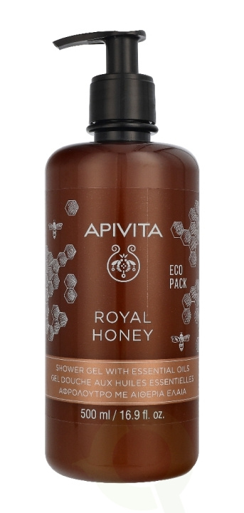 Apivita Royal Honey Creamy Shower Gel 500 ml ryhmässä KAUNEUS JA TERVEYS / Ihonhoito / Kehon hoito / Kylpy- ja suihkugeelit @ TP E-commerce Nordic AB (D37617)