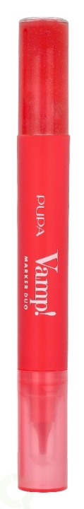 Pupa Milano Pupa Vamp! Marker Duo 4 ml #009 Jelly Coral / Lip Marker 1,4ml / Lip Gloss 2,6ml ryhmässä KAUNEUS JA TERVEYS / Meikit / Huulet / Huulikiilto / Plumper @ TP E-commerce Nordic AB (D37711)