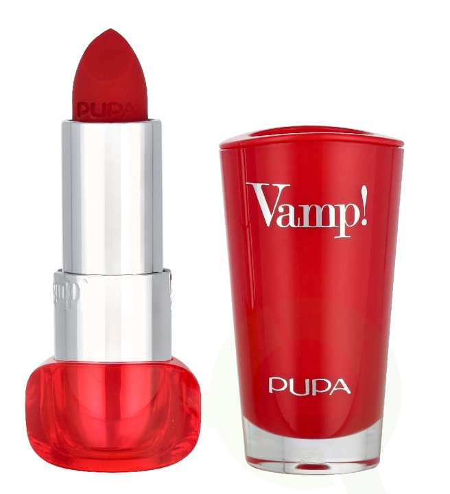 Pupa Milano Pupa Vamp! Extreme Colour Lipstick 3.5 g #302 Ruby Red ryhmässä KAUNEUS JA TERVEYS / Meikit / Huulet / Huulipuna @ TP E-commerce Nordic AB (D37773)