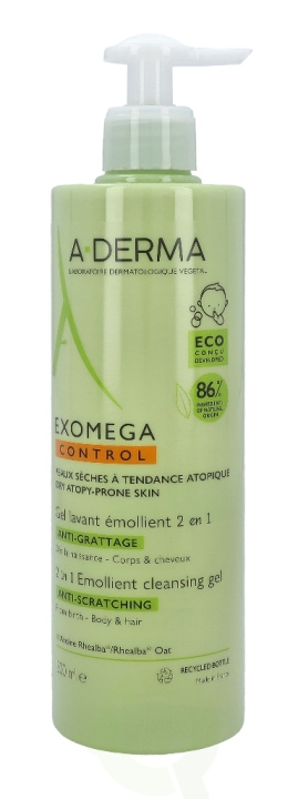 A-Derma Exomega Control Emollient Cleansing Gel Duo Set 500 ml ryhmässä KAUNEUS JA TERVEYS / Hiukset &Stailaus / Hiustenhoito @ TP E-commerce Nordic AB (D37786)