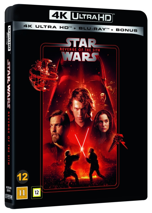 Star Wars : Episode 3 - REVENGE OF THE SITH - 3-disc (4K UHD + BD) ryhmässä KODINELEKTRONIIKKA / Ääni & Kuva / TV & Tarvikkeet / Elokuvat / Blu-ray @ TP E-commerce Nordic AB (D37843)