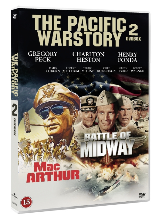 The Pacific War Story - 2 Disc Box set contains Midway and MacArthur Movie (Limited edition) (DVD) ryhmässä KODINELEKTRONIIKKA / Ääni & Kuva / TV & Tarvikkeet / Elokuvat / DVD @ TP E-commerce Nordic AB (D37892)