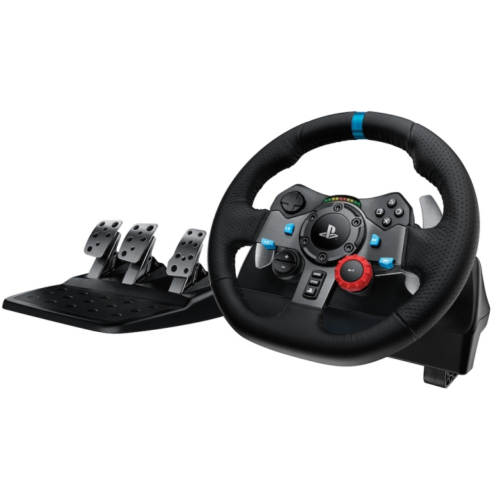 Logitech G29 Driving Force PS3/PS4/PS5 ryhmässä KODINELEKTRONIIKKA / Pelikonsolit & Tarvikkeet / Sony PlayStation 4 / Tarvikkeet @ TP E-commerce Nordic AB (D38238)