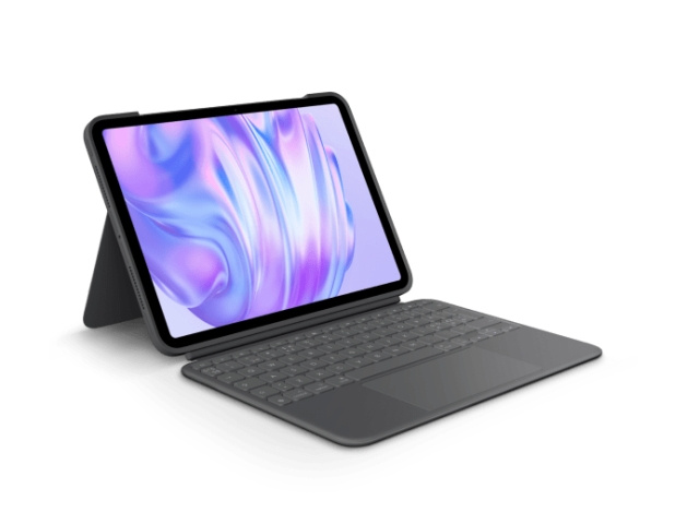 Logitech Combo Touch iPad Pro 11 tuumaa (M4) – Grafiitti – Pan – Nordic ryhmässä ÄLYPUHELIMET JA TABLETIT / Tabletit @ TP E-commerce Nordic AB (D38263)