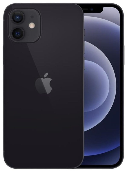T1A Apple iPhone 12, musta, 128 Gt, erittäin hyvä ryhmässä ÄLYPUHELIMET JA TABLETIT / Kännykät & smartphones @ TP E-commerce Nordic AB (D38264)
