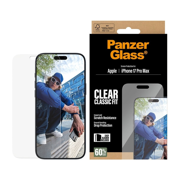 PanzerGlass – Näytönsuojakalvo iPhone 17 Pro Max – Classic Fit ja EasyAligner ryhmässä ÄLYPUHELIMET JA TABLETIT / Puhelimen suojakotelo / Apple / iPhone 17 @ TP E-commerce Nordic AB (D38339)