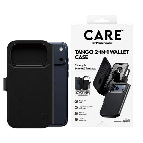PanzerGlass - CARE Feature Case Tango kaksi-yhdessä-lompakkokotelo MagSafe-yhteensopivana – iPhone 17 Pro Max ryhmässä ÄLYPUHELIMET JA TABLETIT / Puhelimen suojakotelo / Apple / iPhone 17 @ TP E-commerce Nordic AB (D38343)