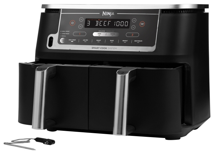 Ninja Foodi Max Dual Zone AF451EU – Smart Cook System -ilmakeittimen - 9,5 l ryhmässä KOTI, TALOUS JA PUUTARHA / Kodinkoneet / Airfryers ja rasvakeittimet @ TP E-commerce Nordic AB (D38370)