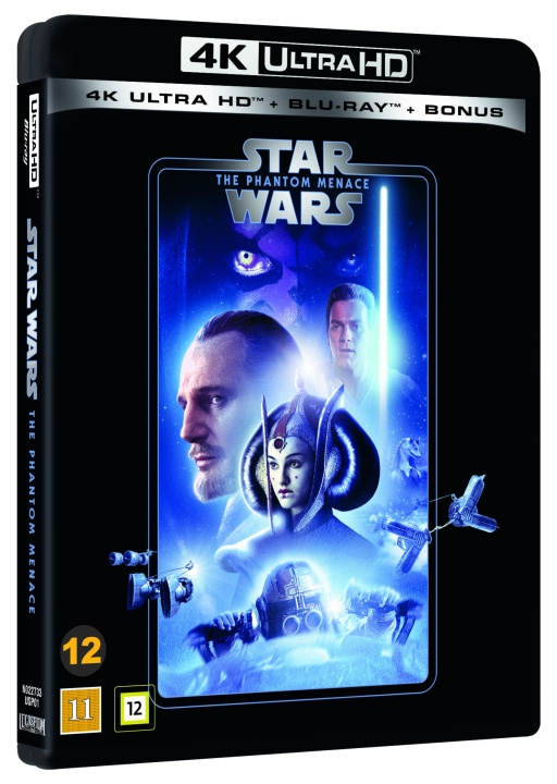 Star Wars : Episode 1 - PHANTOM MENACE 3-disc (4K UHD + BD) ryhmässä KODINELEKTRONIIKKA / Ääni & Kuva / TV & Tarvikkeet / Elokuvat / Blu-ray @ TP E-commerce Nordic AB (D38486)