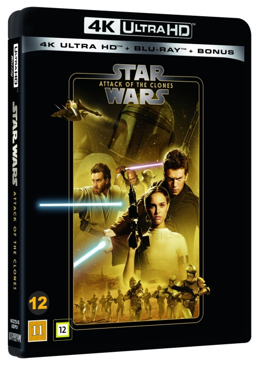 Star Wars : Episode 2 - ATTACK OF THE CLONES - 3-disc (4K UHD + BD) ryhmässä KODINELEKTRONIIKKA / Ääni & Kuva / TV & Tarvikkeet / Elokuvat / Blu-ray @ TP E-commerce Nordic AB (D38487)
