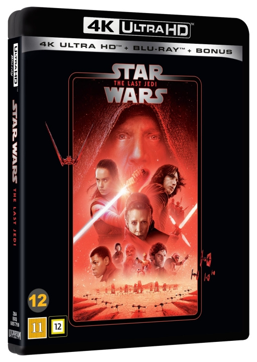 Star Wars : Episode 8 - LAST JEDI - 3-disc (4K UHD + BD) ryhmässä KODINELEKTRONIIKKA / Ääni & Kuva / TV & Tarvikkeet / Elokuvat / Blu-ray @ TP E-commerce Nordic AB (D38493)
