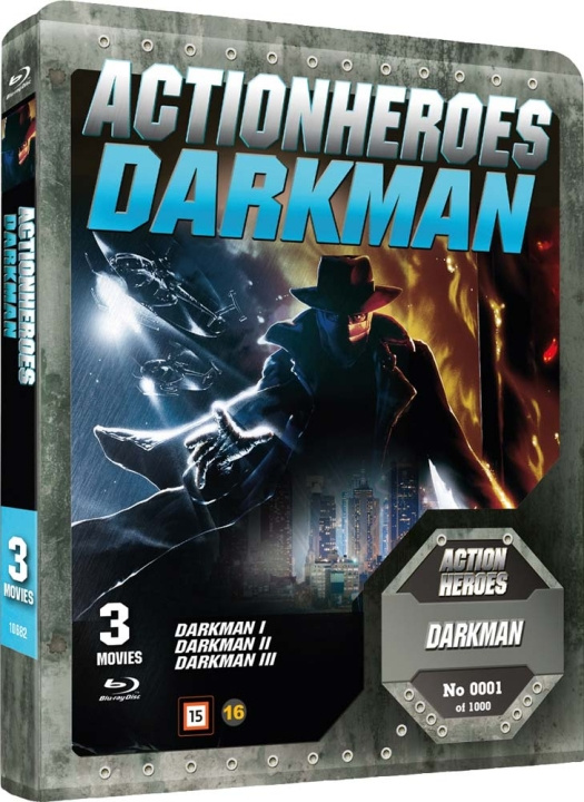 Darkman Trilogy: Action Heroes (Steelbook) (Blu-ray) Liam Neeson ryhmässä KODINELEKTRONIIKKA / Ääni & Kuva / TV & Tarvikkeet / Elokuvat / Blu-ray @ TP E-commerce Nordic AB (D38548)