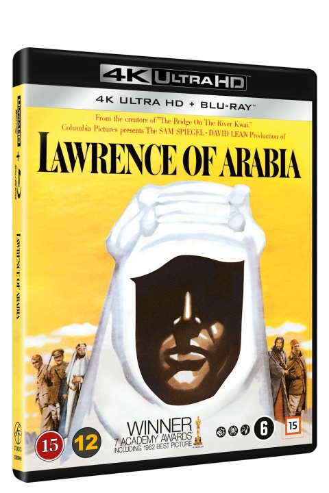 Lawrence of Arabia (4K Ultra-HD + Blu-ray) (Nordic) (4 DISC edition) ryhmässä KODINELEKTRONIIKKA / Ääni & Kuva / TV & Tarvikkeet / Elokuvat / Blu-ray @ TP E-commerce Nordic AB (D38737)