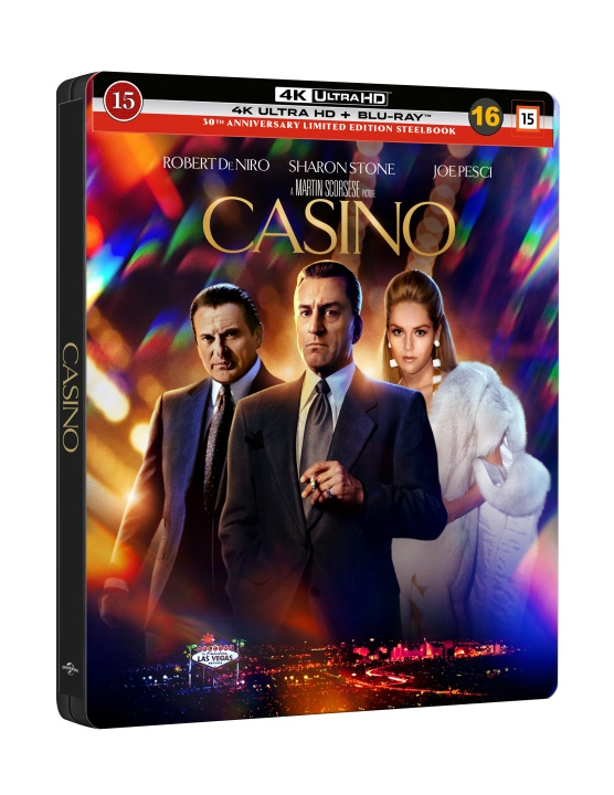 Casino – Steelbook (4K UHD + BD) ryhmässä KODINELEKTRONIIKKA / Ääni & Kuva / TV & Tarvikkeet / Elokuvat / Blu-ray @ TP E-commerce Nordic AB (D38987)