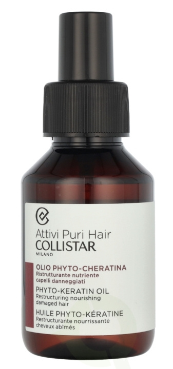 Collistar Phyto-Keratin Oil 100 ml Damaged Hair ryhmässä KAUNEUS JA TERVEYS / Hiukset &Stailaus / Hiustenhoito / Hiusöljy @ TP E-commerce Nordic AB (D39383)