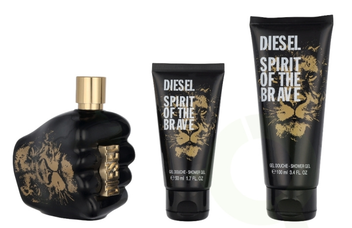 Diesel Spirit Of The Brave Pour Homme Giftset 275 ml Edt Spray 125ml/Shower Gel 100ml/Shower Gel 50ml ryhmässä KAUNEUS JA TERVEYS / Tuoksut & Parfyymit / Parfyymit / Miesten Tuoksut @ TP E-commerce Nordic AB (D39478)