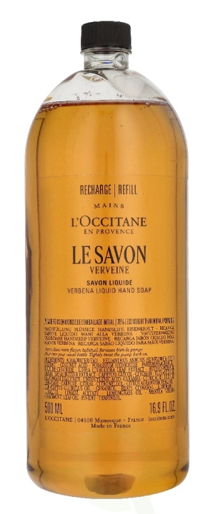 L\'Occitane Verbena Hands & Body Liquid Soap Refill 500 ml ryhmässä KAUNEUS JA TERVEYS / Ihonhoito / Kehon hoito / Kylpy- ja suihkugeelit @ TP E-commerce Nordic AB (D39503)