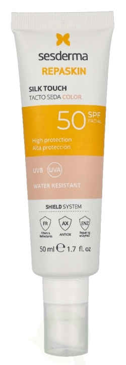 Sesderma Repaskin Silk Touch Tinted Sunscreen SPF50 50 ml ryhmässä KAUNEUS JA TERVEYS / Ihonhoito / Rusketus / Aurinkosuoja @ TP E-commerce Nordic AB (D39510)
