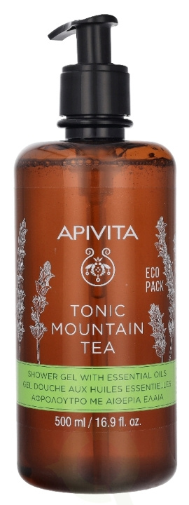 Apivita Tonic Mountain Tea Shower Gel 500 ml ryhmässä KAUNEUS JA TERVEYS / Ihonhoito / Kehon hoito / Kylpy- ja suihkugeelit @ TP E-commerce Nordic AB (D39549)