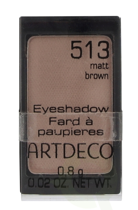 Artdeco Matt Eyeshadow 0.8 g #513 Matt Brown ryhmässä KAUNEUS JA TERVEYS / Meikit / Silmät ja kulmat / Luomivärit @ TP E-commerce Nordic AB (D39609)