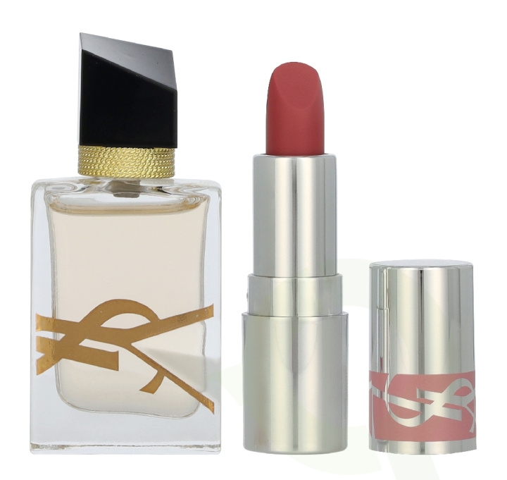 Yves Saint Laurent YSL Libre Giftset 8.8 ml Edp Spray 7,5ml/#44 Loveshine Lipstick 1,3gr ryhmässä KAUNEUS JA TERVEYS / Lahjapakkaukset / Naisten lahjapakkaukset @ TP E-commerce Nordic AB (D39700)
