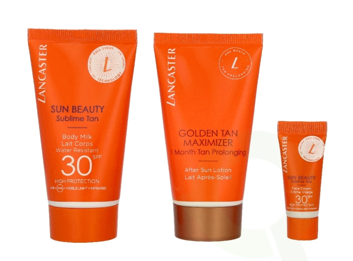 Lancaster My Sun Routine Set 103 ml Body Cream 50ml/After Sun Tan 50ml/Face Cream 3ml ryhmässä KAUNEUS JA TERVEYS / Ihonhoito / Rusketus / Aurinkosuoja @ TP E-commerce Nordic AB (D39716)