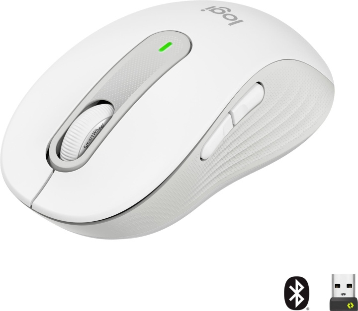 Logitech Signature M650 -langaton hiiri, valkoinen ryhmässä TIETOKOONET & TARVIKKEET / Hiiret & Näppäimistöt / Hiiret @ TP E-commerce Nordic AB (D39795)