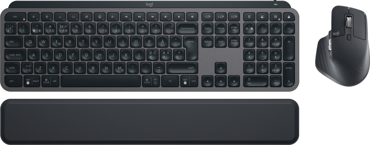 Logitech MX Keys S Combo -näppäimistö ja hiiri rannetuella, grafiitinharmaa ryhmässä TIETOKOONET & TARVIKKEET / Hiiret & Näppäimistöt / Näppäimistöt @ TP E-commerce Nordic AB (D39861)