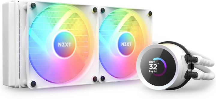 NZXT Kraken 240 RGB -nestejäähdytysjärjestelmä, valkoinen ryhmässä TIETOKOONET & TARVIKKEET / Tietokoneen komponentit / Jäähdytys @ TP E-commerce Nordic AB (D39871)