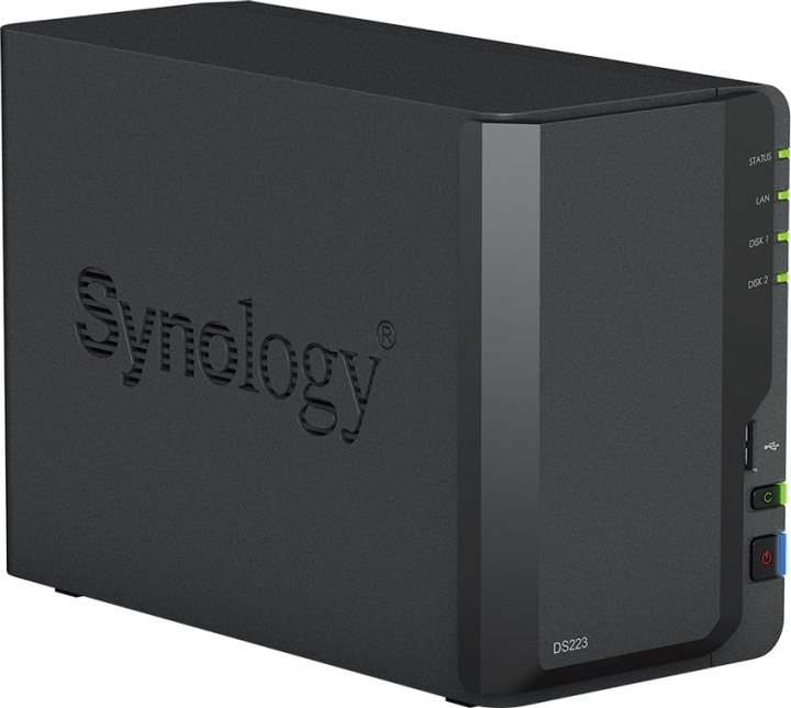 Synology DiskStation DS223 -verkkolevypalvelin ryhmässä TIETOKOONET & TARVIKKEET / Verkko @ TP E-commerce Nordic AB (D39876)