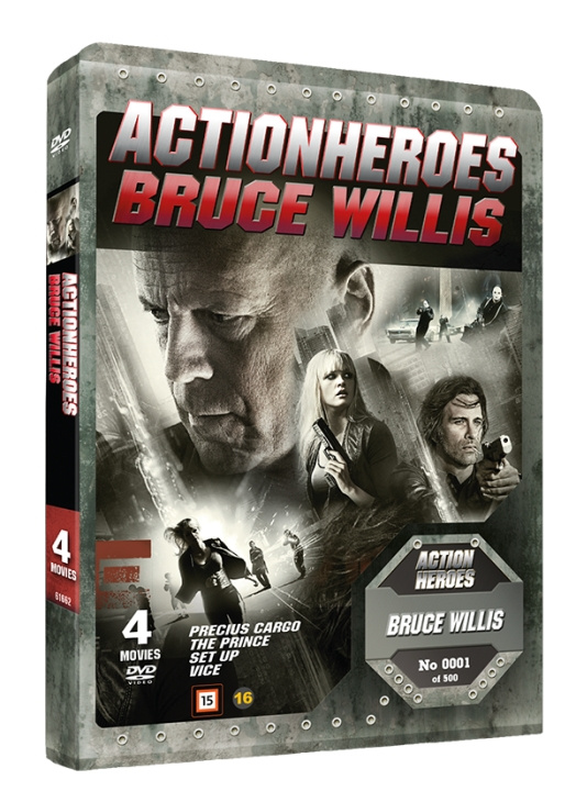 Bruce Willis: Action Heroes (Steelbook) (DVD) ryhmässä KODINELEKTRONIIKKA / Ääni & Kuva / TV & Tarvikkeet / Elokuvat / DVD @ TP E-commerce Nordic AB (D40061)