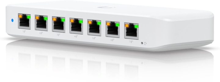 Ubiquiti UniFi USW-Ultra (42W) 8-porttinen PoE -kytkin ilman virtalähdettä ryhmässä TIETOKOONET & TARVIKKEET / Verkko / Reititin @ TP E-commerce Nordic AB (D40443)