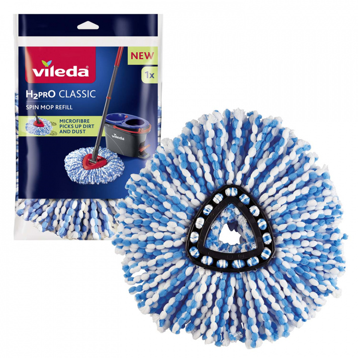 Vileda Refill Classic spin mopp H2PRO ryhmässä KOTI, TALOUS JA PUUTARHA / Siivoustuotteet / Siivoustarvikkeet @ TP E-commerce Nordic AB (D40679)