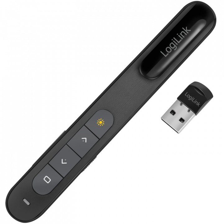 LogiLink Trådlös presentatör med laserpekare Svart ryhmässä KOTI, TALOUS JA PUUTARHA / Älykodit / Älykodin järjestelmät @ TP E-commerce Nordic AB (D40693)