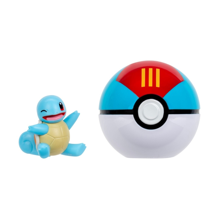 Pokémon Clip N Go Squirtle ja Lure Ball (PKW4164) ryhmässä LELUT, TUOTTEET LAPSILLE JA VAUVOILLE / Leikkikalut, Askartelu &Pelit / Figuurit, miniatyyrit ja tarvikkeet @ TP E-commerce Nordic AB (D40700)