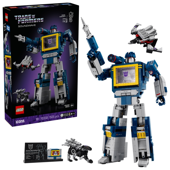 LEGO Icons – Transformers: Soundwave (10358) ryhmässä LELUT, TUOTTEET LAPSILLE JA VAUVOILLE / Leikkikalut, Askartelu &Pelit / Rakennuslelut / Lego @ TP E-commerce Nordic AB (D40719)
