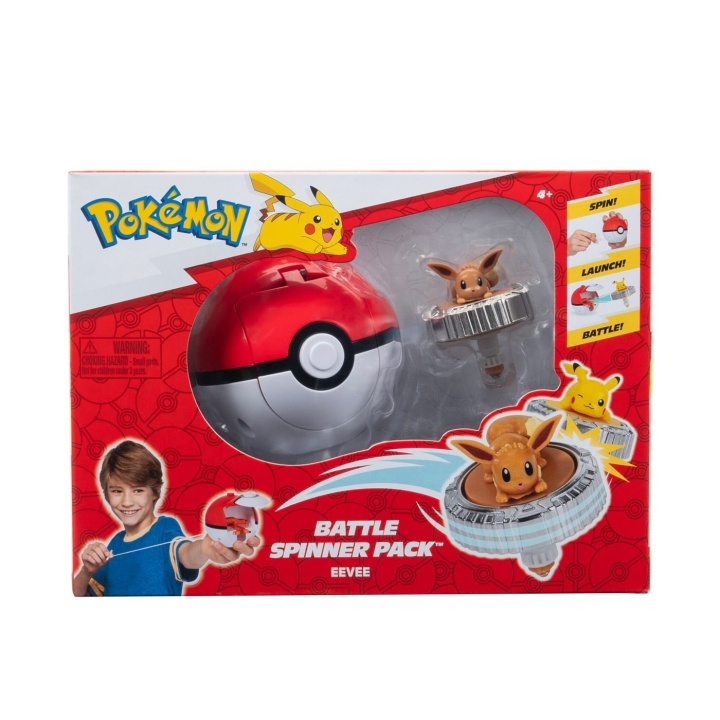 Pokémon Battle Spinner Eevee (PKW4399) ryhmässä LELUT, TUOTTEET LAPSILLE JA VAUVOILLE / Leikkikalut, Askartelu &Pelit / Figuurit, miniatyyrit ja tarvikkeet @ TP E-commerce Nordic AB (D40750)