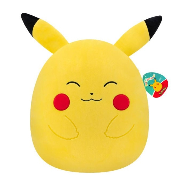 Squishmallows 35 cm:n Pokemon Happy Pikachu (SQPK00067) ryhmässä LELUT, TUOTTEET LAPSILLE JA VAUVOILLE / Lelut vauvoille (0-3v) / Pehmolelut @ TP E-commerce Nordic AB (D40752)