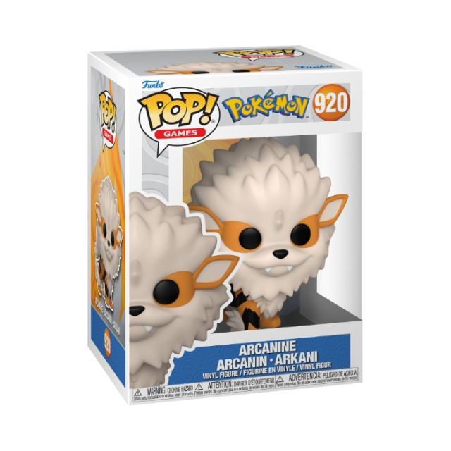 Funko Pop! Vinyl Games Pokémon Arcanine (69079) ryhmässä LELUT, TUOTTEET LAPSILLE JA VAUVOILLE / Leikkikalut, Askartelu &Pelit / Figuurit, miniatyyrit ja tarvikkeet @ TP E-commerce Nordic AB (D40787)