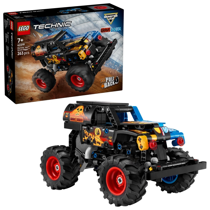 LEGO Technic – Monster Jam™ Grave Digger™ Fire and Ice (42219) ryhmässä LELUT, TUOTTEET LAPSILLE JA VAUVOILLE / Leikkikalut, Askartelu &Pelit / Rakennuslelut / Lego @ TP E-commerce Nordic AB (D40796)