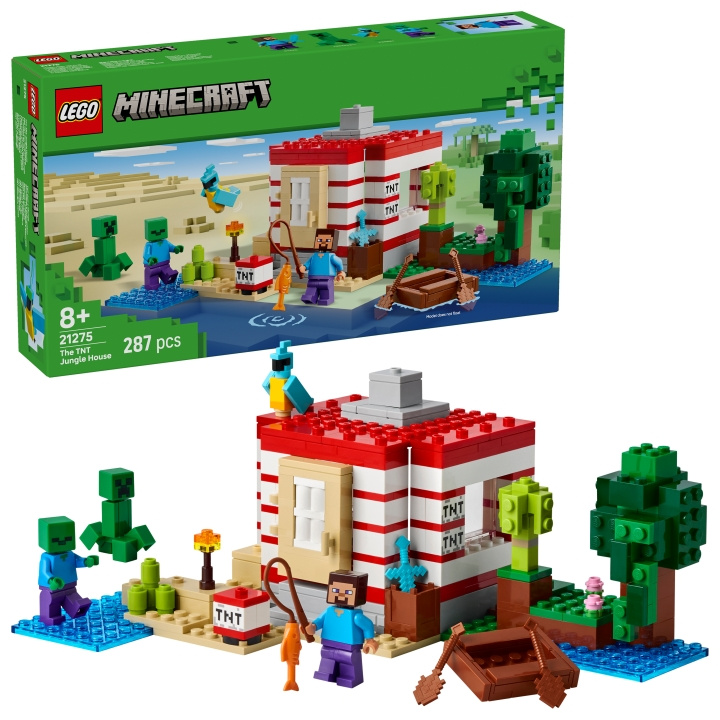 LEGO Minecraft – TNT-viidakkotalo (21275) ryhmässä LELUT, TUOTTEET LAPSILLE JA VAUVOILLE / Leikkikalut, Askartelu &Pelit / Rakennuslelut / Lego @ TP E-commerce Nordic AB (D40809)