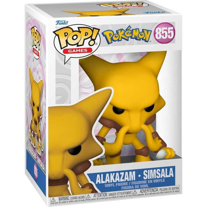 Funko Pop! Vinyyli-Pokémon Alakazam (74216) ryhmässä LELUT, TUOTTEET LAPSILLE JA VAUVOILLE / Leikkikalut, Askartelu &Pelit / Figuurit, miniatyyrit ja tarvikkeet @ TP E-commerce Nordic AB (D40814)