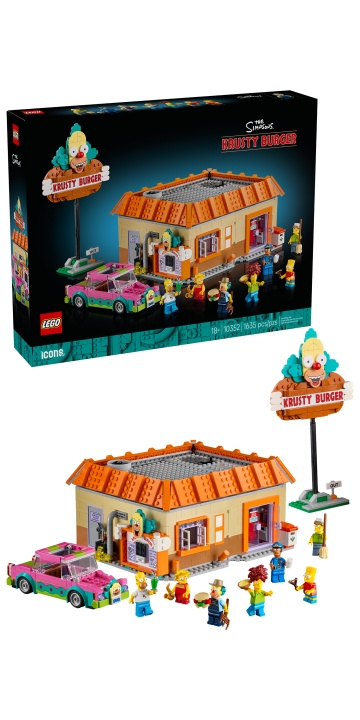 LEGO Icons – The Simpsons™: Krusty Burger (10352) ryhmässä LELUT, TUOTTEET LAPSILLE JA VAUVOILLE / Leikkikalut, Askartelu &Pelit / Rakennuslelut / Lego @ TP E-commerce Nordic AB (D40847)